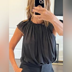 Chloe 100% silk flared top